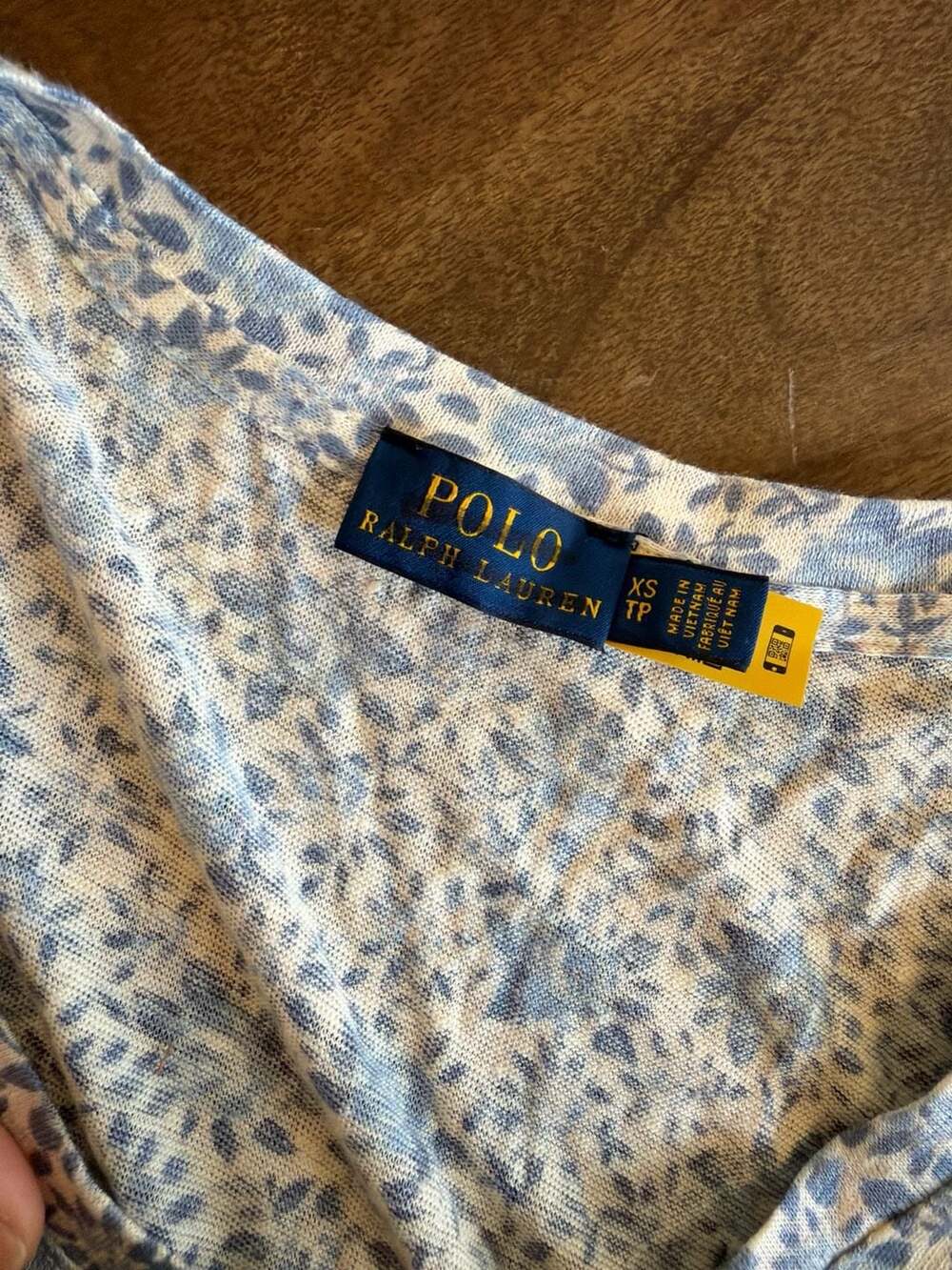 Ralph Lauren Blue Floral 100% Linen Tank Top cotton Shorts 2 pc Set, Size XS - Picture 4 of 14